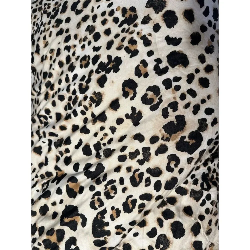 Betsy Johnson Comforter Set Queen Leopard Print Reversible w/ 2 Shams